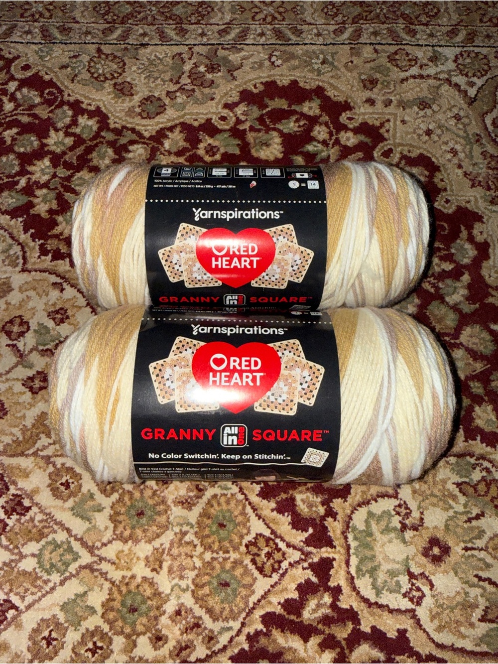 Red Heart All in One Granny Square Yarn